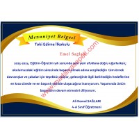 Mezuniyet Belgesi 5