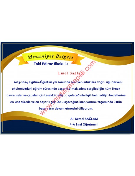 Mezuniyet Belgesi 5