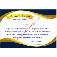 Mezuniyet Belgesi 6