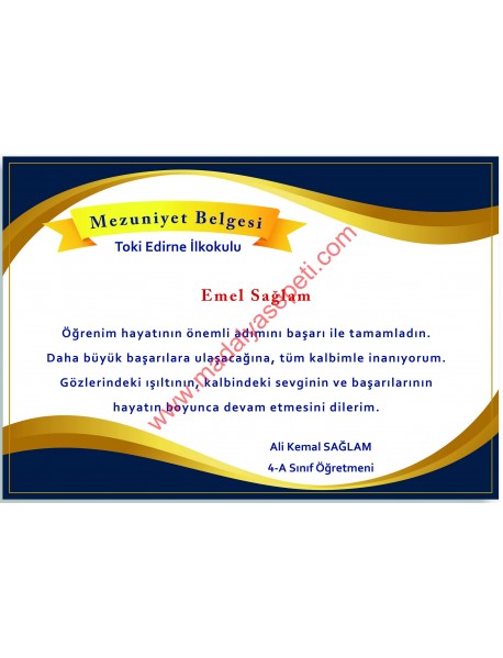 Mezuniyet Belgesi 6
